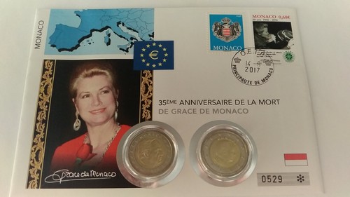 Euro numisbrief monaco - euro, 2017