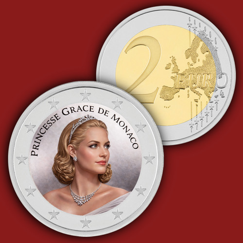 Moneta euro monaco - da, grace