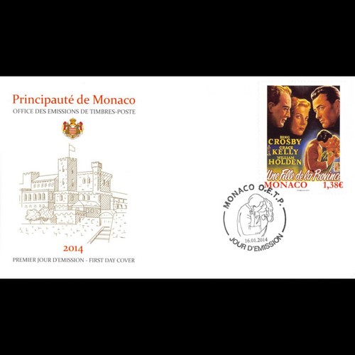 Fdc film grace kelly 2 - film, (2